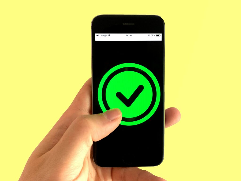 approval on mobile screen - Passwordless MFA
