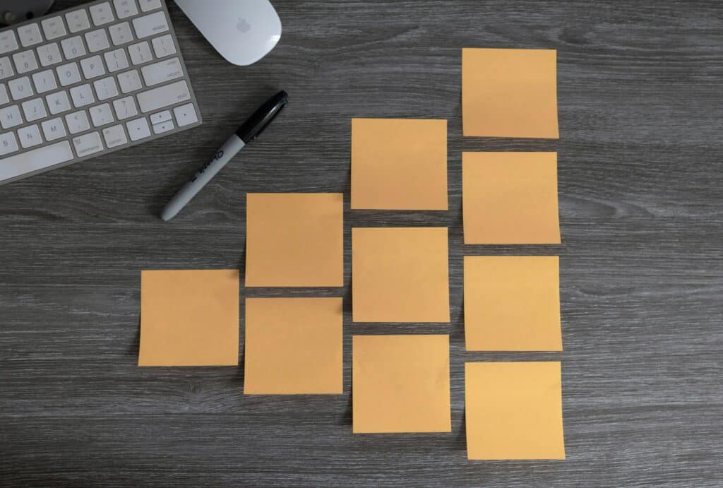 sticky notes for best practices of Passwordless MFA